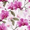 Orchid Cascade Floral Pattern