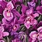 Orchid Cascade Seamless Background