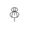 orchid icon. Element of nature icon for mobile concept and web apps. Thin line orchid icon can be used for web and mobile