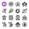 Orchid icon set