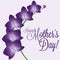 Orchid Mother`s Day card