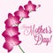 Orchid Mother`s Day card