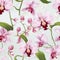 Orchid Petal Harmony Floral Pattern