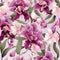 Orchid Petal Harmony Seamless Elegance