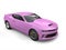 Orchid purple modern fast muscle car