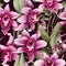 Orchid Reverie Floral Pattern