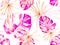 Orchid Seamless Pattern.