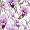 Orchid Serenity Floral Pattern
