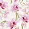 Orchid Serenity Seamless Floral Art
