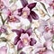 Orchid Serenity Seamless Floral Art