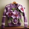 Orchid Sweater: A Whimsical Celebration Of Nature\\\'s Artistry