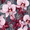 Orchid wallpaper for bedroom
