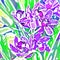 Orchid. Watercolor stylization. Digital image.