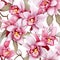 Orchid Whimsy Seamless Pattern