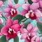 Orchid Whimsy Seamless Pattern