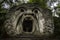 Orcus mouth sculpture at famous Parco Dei Mostri in Italy