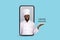 Order Food Online. Collage With Black Chef Peeking Out Of Smartphone Screen