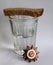 The order `Great Patriotic war` and glass with vodka and piece of bread