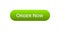 Order now web interface button green color, online shopping application, service