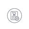 Order processing line vector icon