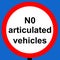 Order sign No articulated vehicles