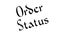 Order Status rubber stamp