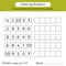 Ordering numbers worksheet. Arrange the numbers from least to greatest. Mathematics. Number range up to 10