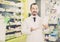 Ordinary pharmacist suggesting useful drug
