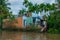 Ordinary Vietnamese riverside home in Can Tho, Vietnam