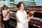 Ordinary women purchasing pickled vegetables