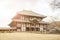 Ordination hall of Todaiji Temple and inside is enshrined of the largest Buddha statue