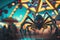 ored arachnidsArachnid Amusement: Spiders Rule the Carnival with Epic Unreal Engine 5 Details