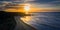 Oregon Coast silhouette of beach and trees