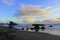 Oregon Coast Sunset at Myers Creek Beach Viewpoint near Gold Beach, Pacific Northwest, USA