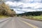 oregon empty road. summer route. travel way with landscape. highway road among forest. roadway