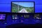 Orel, Russia - August 24, 2015: Russian engine-driver simulator simulators