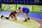 Orenburg, Russia 16 March 16, 2017 year: Boys compete in freestyle wrestling