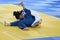 Orenburg, Russia - 21 October 2016: Girls compete in Judo