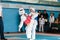 Orenburg, Russia - 23.04.2016: Taekwondo competitions among boys