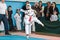 Orenburg, Russia - 23.04.2016: Taekwondo competitions among boys