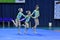 Orenburg, Russia, 26-27 May 2017 year years: girl compete in sports acrobatics