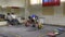 Orenburg, Russia, December 17, 2017 years: the boys compete in weightlifting failed attempt