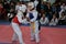 Orenburg, Russia - January 27, 2018 years: the kids compete in Taekwondo