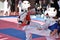 Orenburg, Russia - January 27, 2018 years: the kids compete in Taekwondo