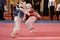 Orenburg, Russia - January 27, 2018 years: the kids compete in Taekwondo