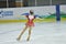 Orenburg, Russia - March 31, 2018 year: Girls compete in figure skating