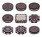 oreo cookie set, vector