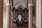 The organ inside the cathedral basilica of St. James the Apostle in Szczecin