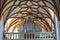 The organ inside the church in Prejmer , Romania