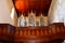 Organ inside the fortified medieval church in Malancrav, Transylvania